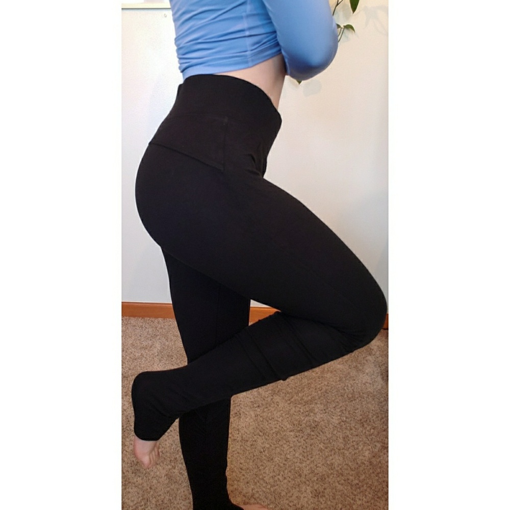 Athleta Black Rushed Pants